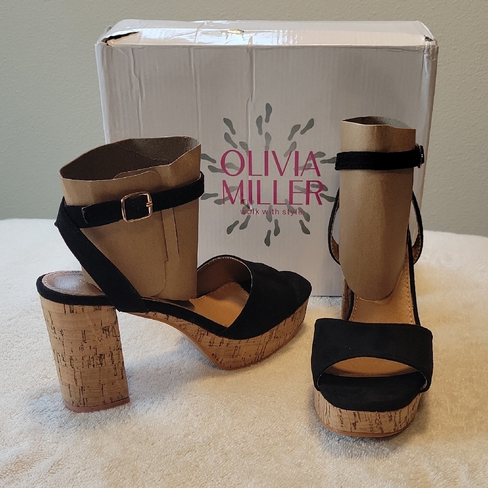 Olivia Miller Victoria Platform Heels, NIB